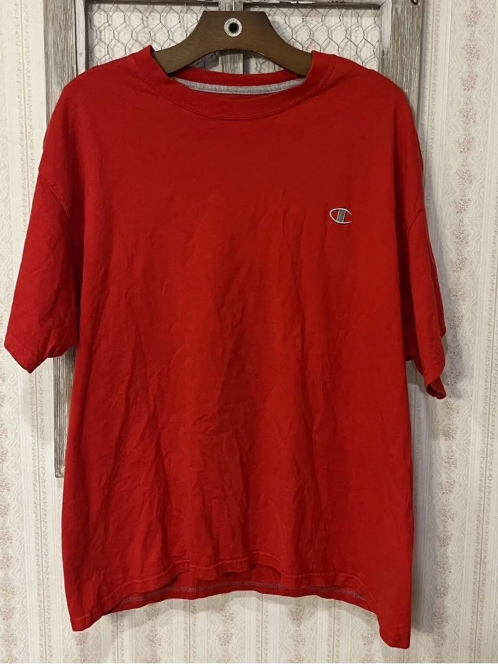 Champion Red Minimal Logo Tee - Picture 1 of 4